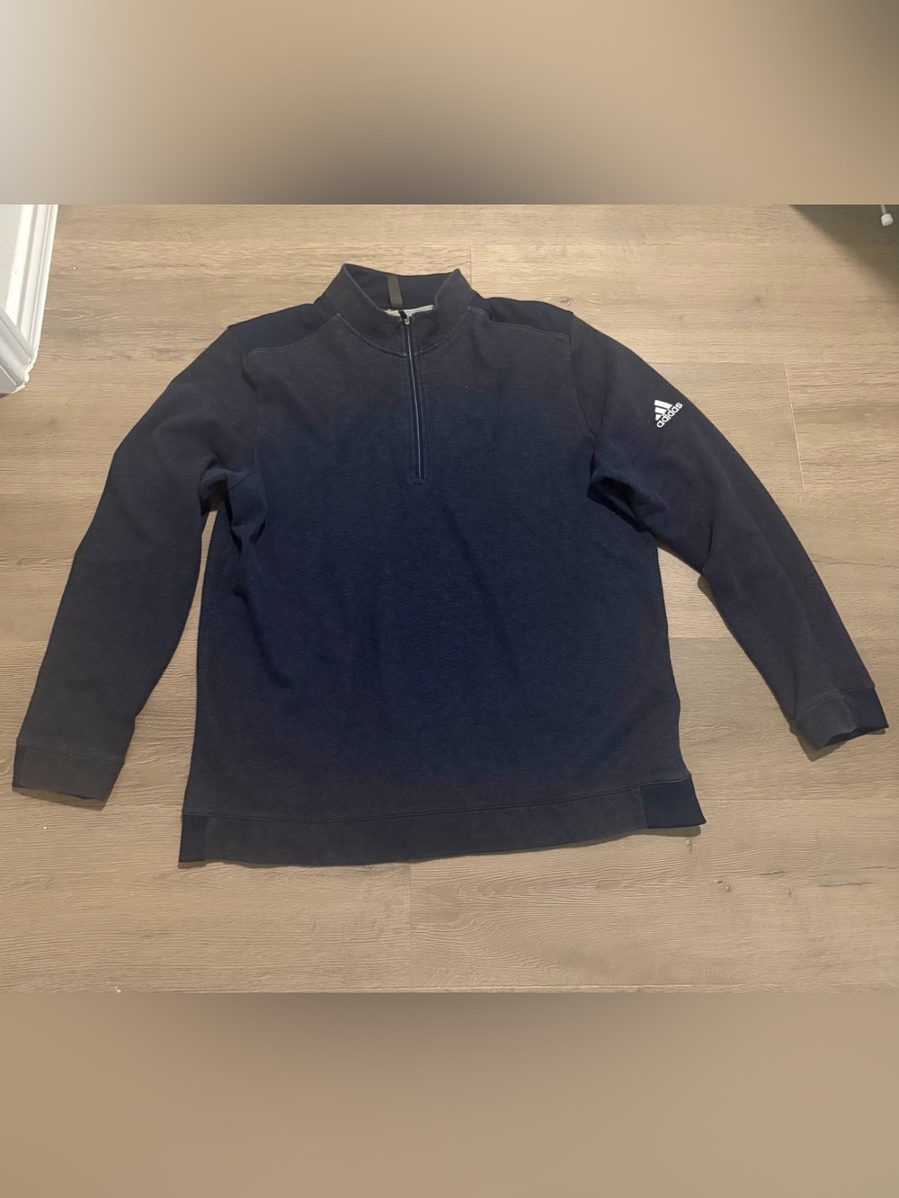 adidas Men’s Navy Half-Zip Pullover Sweater
